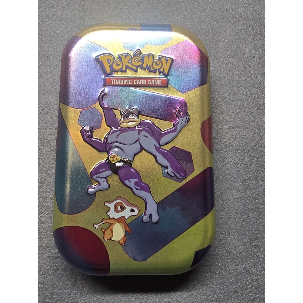 EMPTY Pokemon Scarlet & Violet 151 Machamp Cubone Mini Tin Collectible Storage